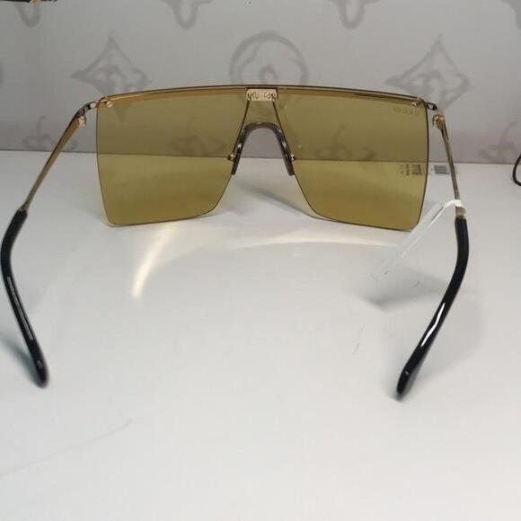 New Authentic GG1096S 003 Sunglasses by Gucci™ Shield, Material: Metal, Rimless. - Picture 10 of 13